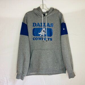 Dallas Cowboys Nike Retro Rewind Club Logo Gray Pullover Hoodie Men's Small